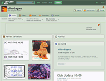 Tablet Screenshot of elite-dragons.deviantart.com