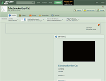 Tablet Screenshot of echobrooke-the-cat.deviantart.com