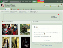 Tablet Screenshot of harajukushoujo.deviantart.com