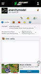 Mobile Screenshot of anarchymodel.deviantart.com