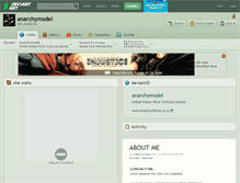 Tablet Screenshot of anarchymodel.deviantart.com