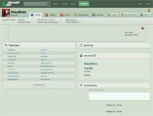 Tablet Screenshot of klaudiusz.deviantart.com