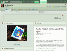 Tablet Screenshot of mr-thew-w.deviantart.com