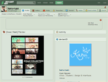 Tablet Screenshot of karu-ruan.deviantart.com