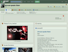 Tablet Screenshot of drewan-speaks-listen.deviantart.com