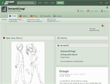 Tablet Screenshot of demandxusagi.deviantart.com