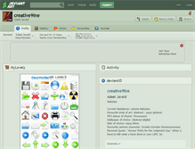 Tablet Screenshot of creative9ine.deviantart.com