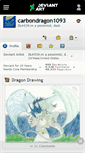 Mobile Screenshot of carbondragon1093.deviantart.com
