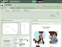Tablet Screenshot of lord-sithis.deviantart.com