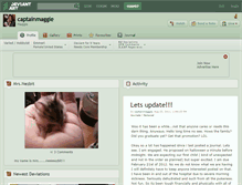 Tablet Screenshot of captainmaggie.deviantart.com