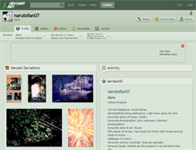 Tablet Screenshot of narutofan07.deviantart.com