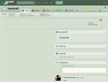 Tablet Screenshot of handcraft.deviantart.com