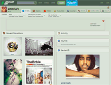 Tablet Screenshot of amirclark.deviantart.com