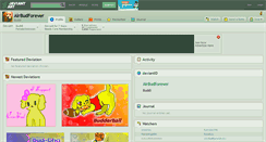 Desktop Screenshot of airbudforever.deviantart.com