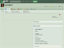 Tablet Screenshot of luperpigions.deviantart.com