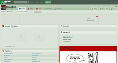 Desktop Screenshot of blood-debt.deviantart.com