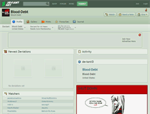 Tablet Screenshot of blood-debt.deviantart.com