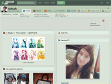 Tablet Screenshot of gohush.deviantart.com