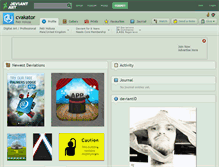 Tablet Screenshot of cvakator.deviantart.com