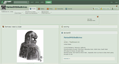 Desktop Screenshot of paintedwithredknives.deviantart.com