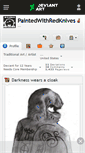 Mobile Screenshot of paintedwithredknives.deviantart.com