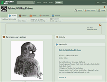 Tablet Screenshot of paintedwithredknives.deviantart.com