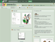 Tablet Screenshot of cameroon-fc.deviantart.com