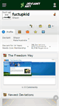 Mobile Screenshot of fuctupkid.deviantart.com