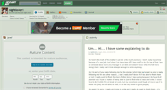 Desktop Screenshot of nightlover1.deviantart.com