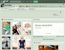 Tablet Screenshot of devil-bess.deviantart.com