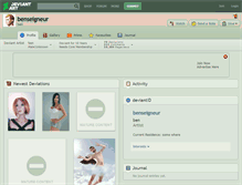 Tablet Screenshot of benseigneur.deviantart.com