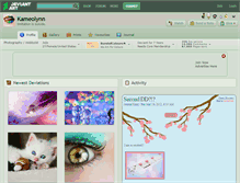 Tablet Screenshot of kameolynn.deviantart.com