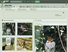 Tablet Screenshot of dilly-wiss.deviantart.com