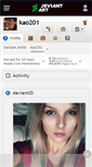 Mobile Screenshot of kao201.deviantart.com