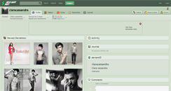 Desktop Screenshot of claracassandra.deviantart.com