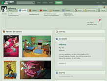 Tablet Screenshot of mlynnz.deviantart.com