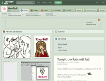 Tablet Screenshot of kiwi-doll.deviantart.com