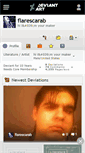 Mobile Screenshot of flarescarab.deviantart.com