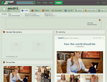 Tablet Screenshot of delo2012.deviantart.com