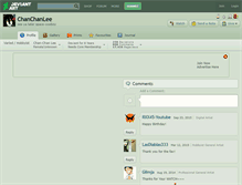 Tablet Screenshot of chanchanlee.deviantart.com