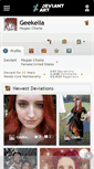 Mobile Screenshot of geekella.deviantart.com