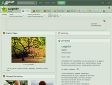 Tablet Screenshot of caligirl89.deviantart.com