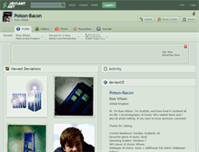 Tablet Screenshot of poison-bacon.deviantart.com
