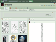 Tablet Screenshot of crimsonkanji.deviantart.com