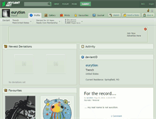 Tablet Screenshot of eurytion.deviantart.com