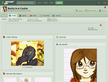 Tablet Screenshot of becky-is-a-cookie.deviantart.com