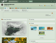 Tablet Screenshot of magnusandersson.deviantart.com