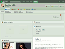 Tablet Screenshot of nico-nico-robin.deviantart.com