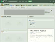 Tablet Screenshot of plzsplz.deviantart.com
