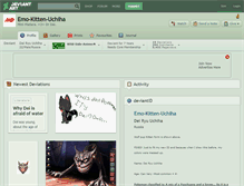 Tablet Screenshot of emo-kitten-uchiha.deviantart.com